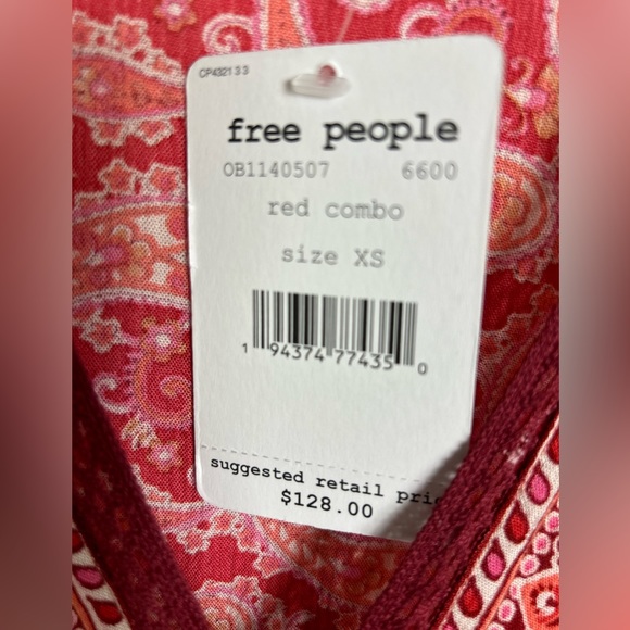 Free People Luna Scarf Print Mini Dress/Tunic NWT - Picture 10 of 10